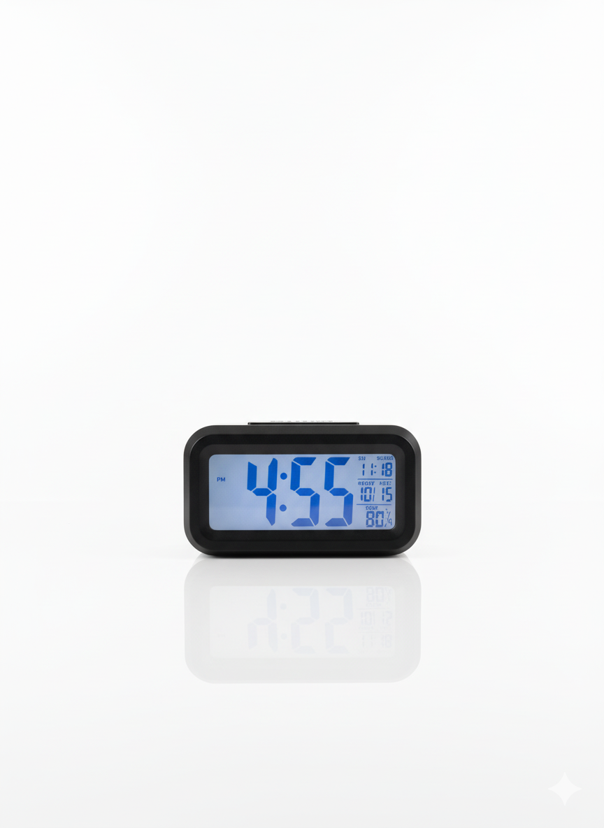 LED ALARAM CLOCK BLACK