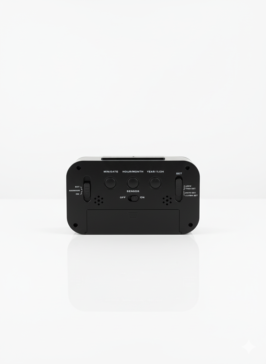 LED ALARAM CLOCK BLACK