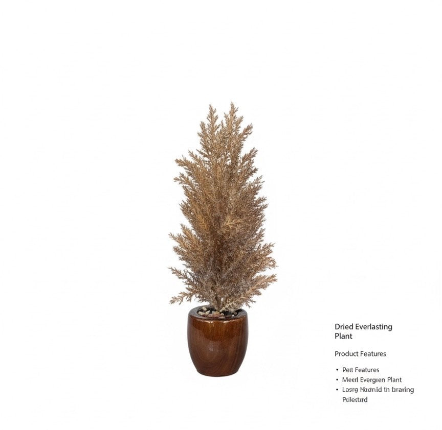 TREE IN A GLOSSY WOODEN POT