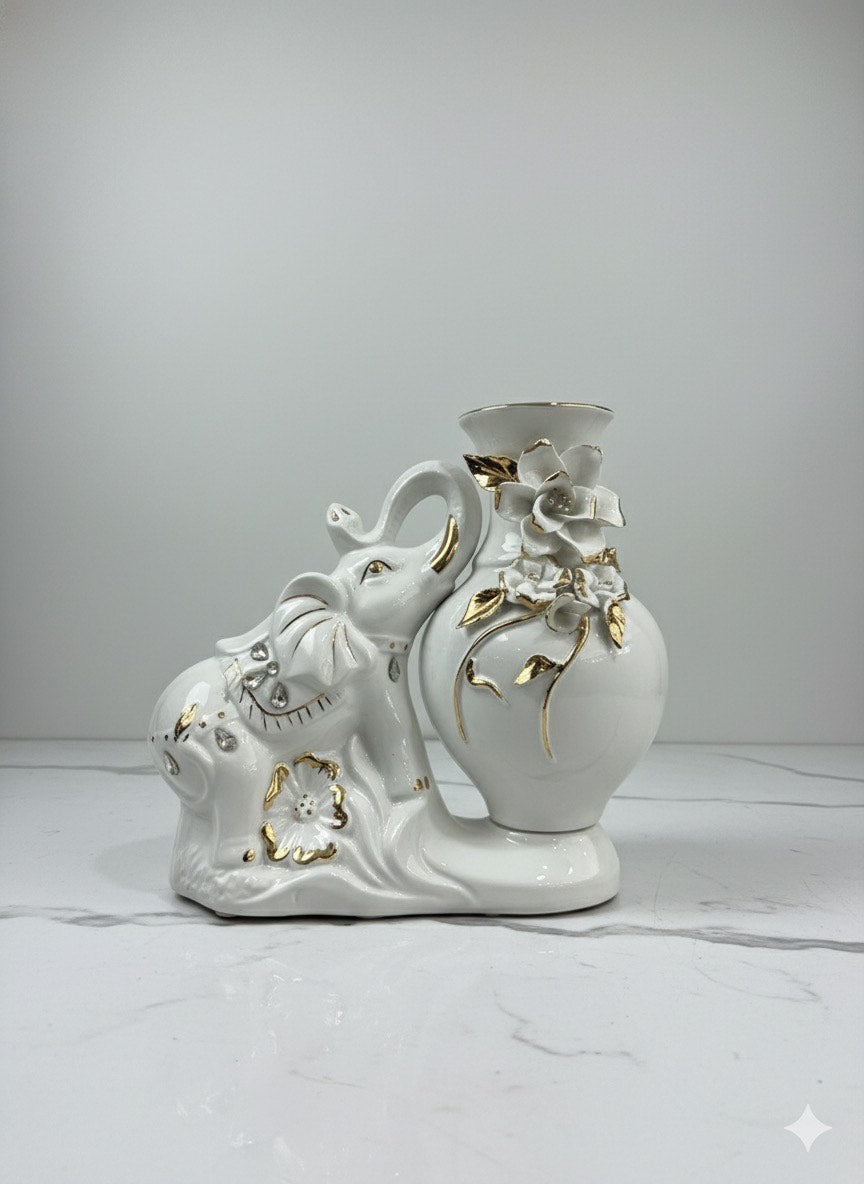 CERAMIC ELEPHANT VASE