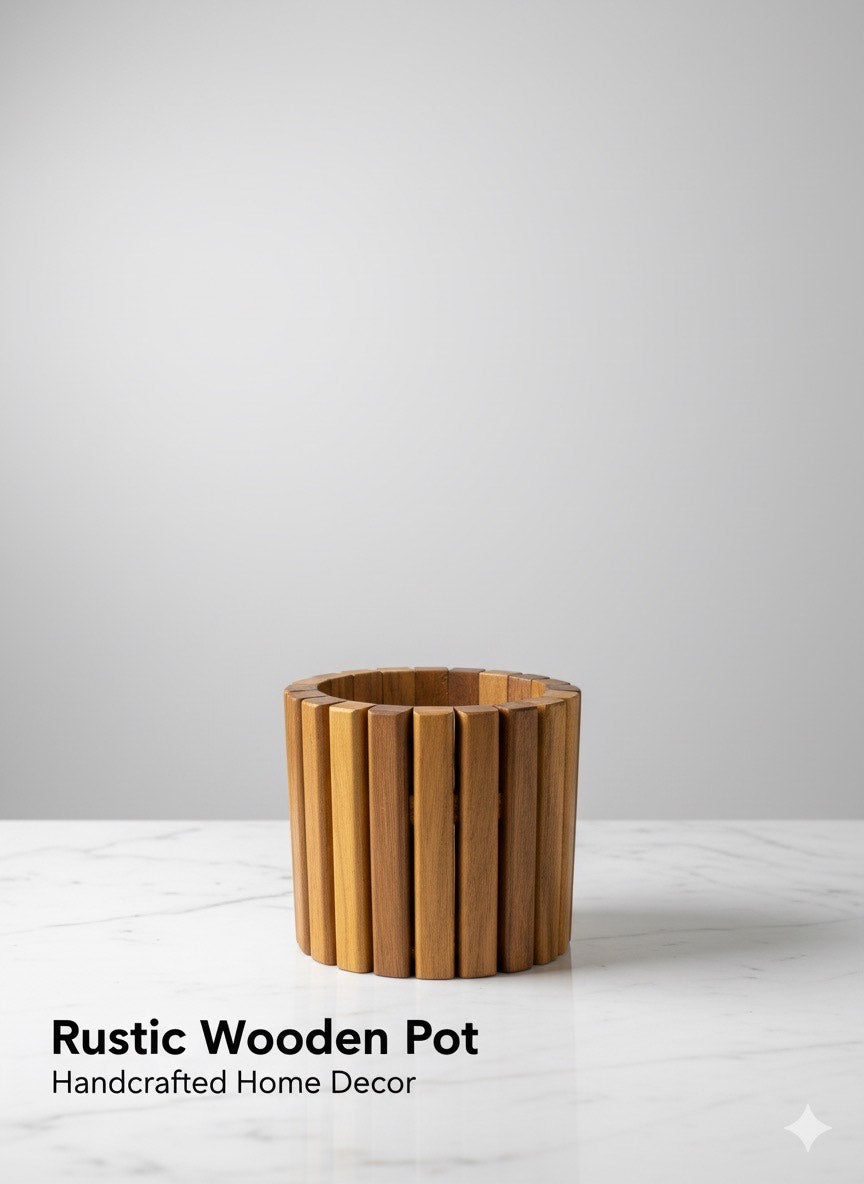 WOODEN POT